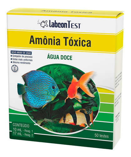 Labcontest Teste De Amônia Tóxica - Água Doce 50 Testes