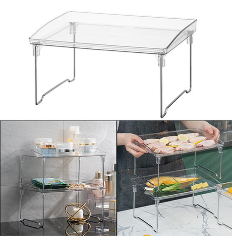 Estantes Apilables, Estante Plegable Para Maquillaje,