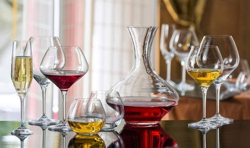 Copas Vino Cristal Bohemia Copón Amoroso 450ml Set X 6