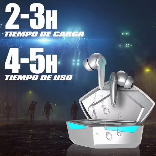 Audifonos Blutothoth Gamer 5.1 Audífonos A Prueba De Agua Color Blanco Blanco