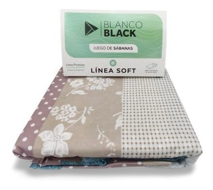 Imagen 2 de 2 de 5 Juegos De Sabanas Blanco Black Soft Est 1 1/2 Oferta