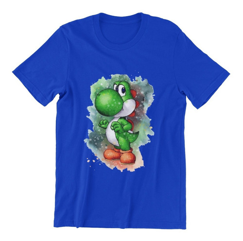 Polera Unisex Mario Bros Yoshi Videojuegos Algodon Estampado