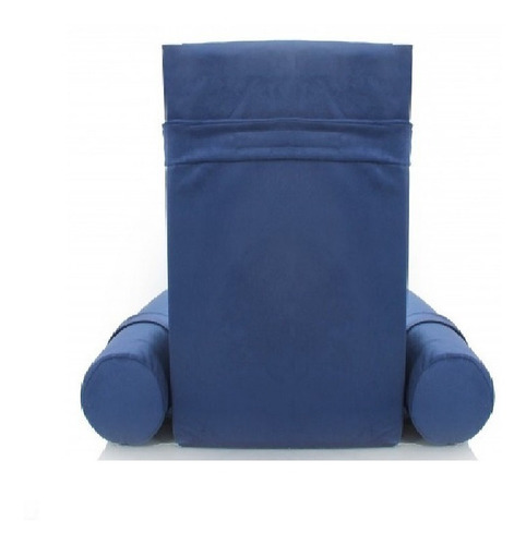 Imagem 5 de 5 de Almofada Encosto Lombar E Braços Para Leitura Cor Azul Nhc