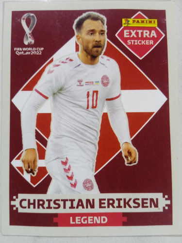 Panini Christian Eriksen Legend Extra Sticker Qatar 2022