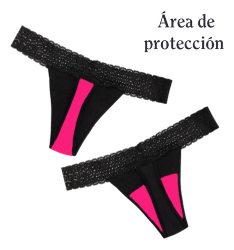 Calzón Tanga Menstrual Pantiprotector Luna Segura Pandora