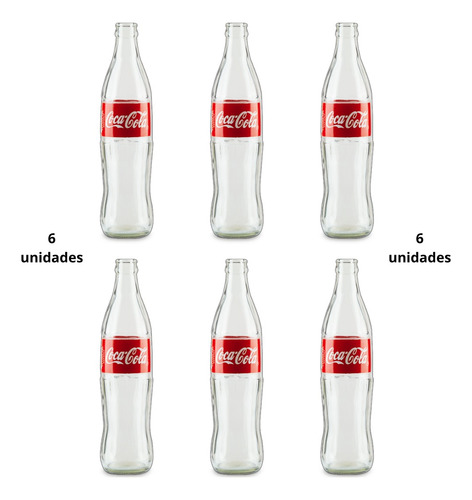 Garrafa Coca Cola 1 Litro Vidro Retornavel 6 Unidades (Usado)
