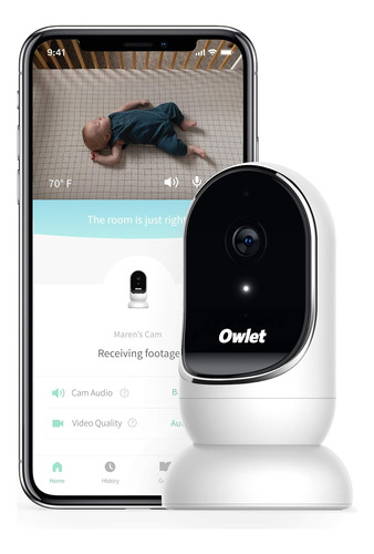 Owlet Cam Baby Monitor - Cámara Con Visión Nocturna Y Audio