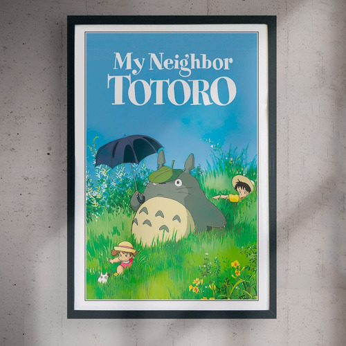 Cuadro 60x40 Peliculas - Mi Vecino Totoro - Anime Poster