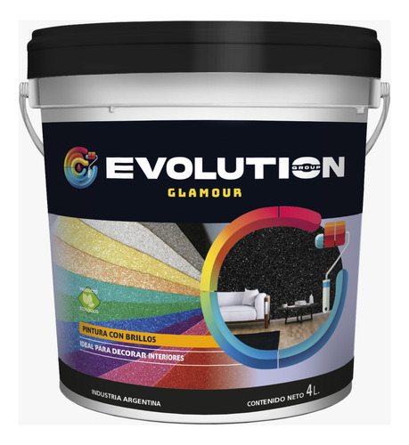 Revestimiento Rodillo 20lts Evolution Group 1 Rodillo Gratis Blanco