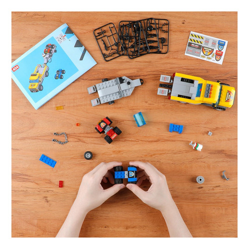 City Race Buggy Transporter Building Building, 324 Pcs 3 En