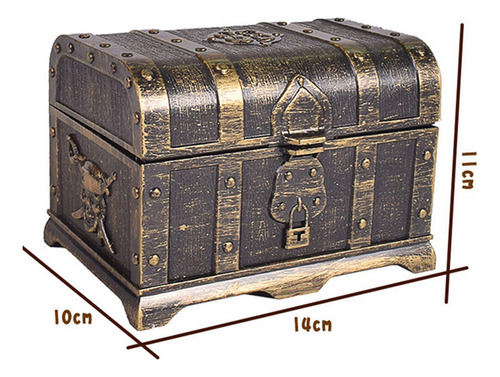 Cofre De Tesoro Decorativo Pirata, 5 Unidades