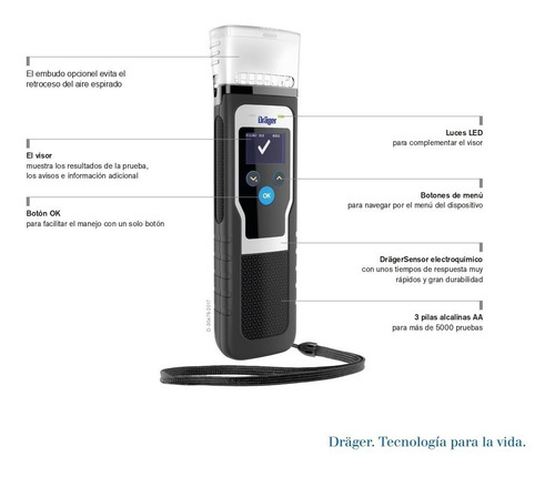 Detector De Alcohol Alcotest Drager Modelo 5000 V7