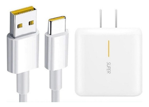 Cargador Oppo 65w Supervooc Carga Rápida Cable Usb-c Origina