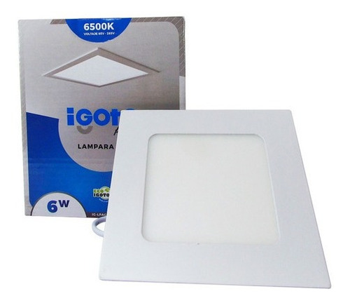 Lampara Led Empotrada 6w Luz Blanca Multivoltaje Igoto