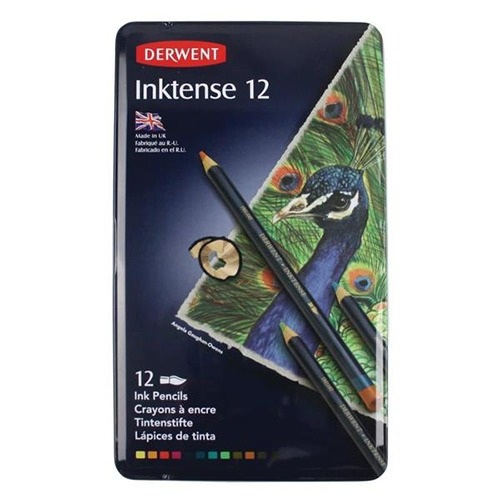 Caja Metalica C/12 Lapices Inktense Derwent