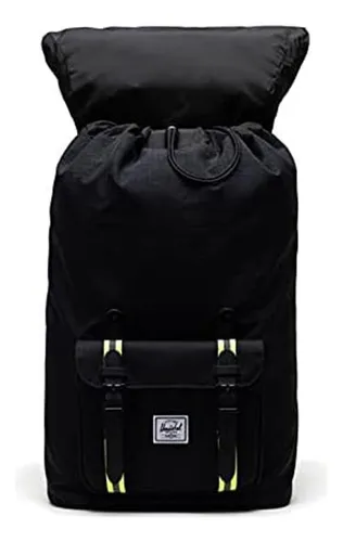 Herschel Supply Co. Little America Negro Enzima Amarillo Tal
