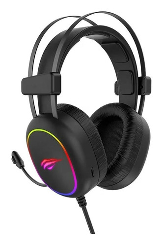 Audífonos Gamer Havit Gamer H2016d Negro Con Luz Rgb Led