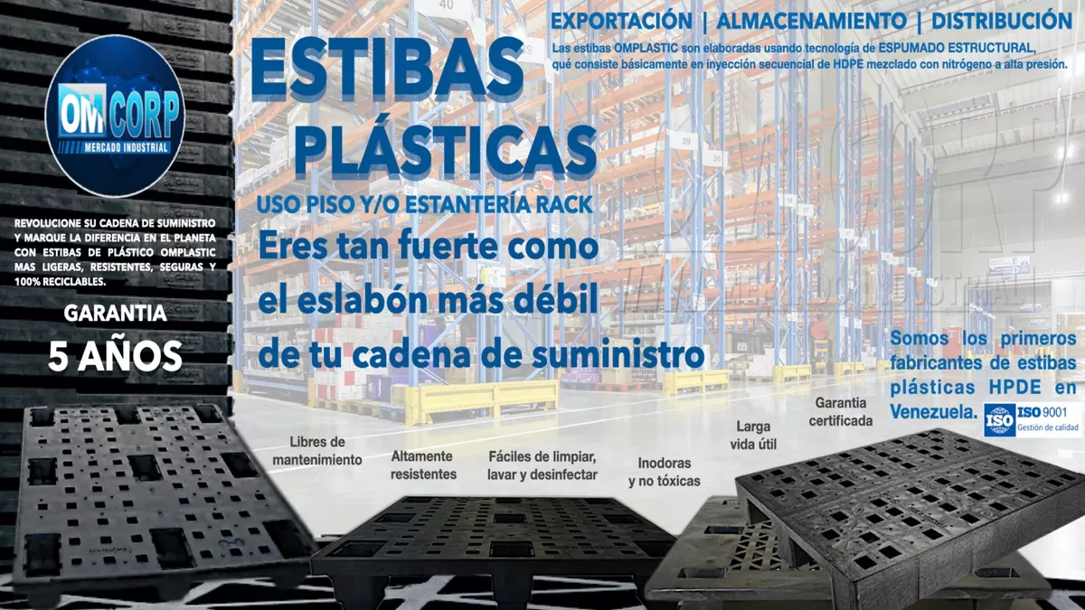 "Porque es mejor usar estibas plásticas"