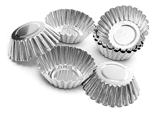Molde De Tarta De Huevo De Aluminio Lassum, 10 Unidades