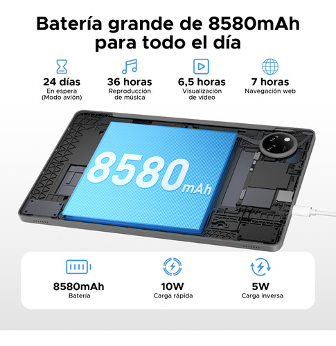 Doogee Tab A9pro+ Android 15 11 Pulgadas Con Ratón Y Teclado
