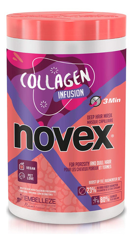 Novex - Mascarillas De Infusion De Colageno Para El Cabello 