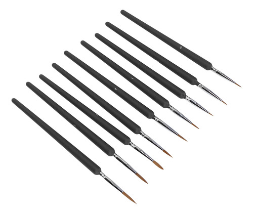 Juego De 9 Brochas Para Decoración De Uñas, Diseño De Líneas