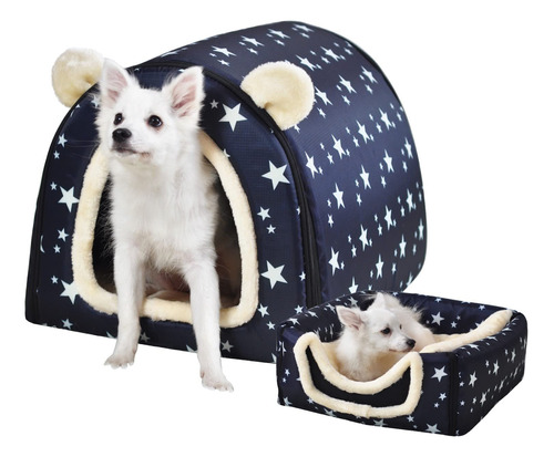 Cama Para Perros O Gatos, 2 Maneras De Usar, Casa Para Masco