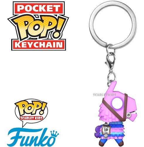 Funko Pop Llavero Fotnite Loot Llama Original Scarlet Kids