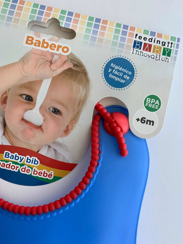 Babero De Silicona Con Bolsillo Baby Innovation