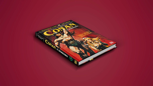 Conan el bárbaro: la novelización oficial de la película, de Linwood Vrooman Carter, Lyon Sprague De Camp., vol. 1. Editorial Pipoca & Nanquim, tapa blanda en portugués, 2024