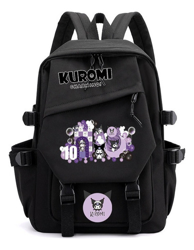 Js Mochila Escolar De Gran Capacidad Kuromi Melody