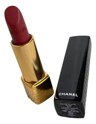 Batom Chanel Cor 627 Cam lia Carmin 3 5g Rouge Allure Velvet