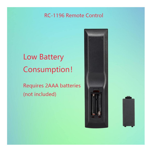 Ghust Rc-1196 Rc1196 Reemplazo De Control Remoto Para Denon