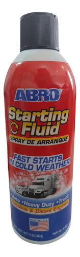 Spray Abro Arrancador Frio Motores Gasolina Diesel 312g