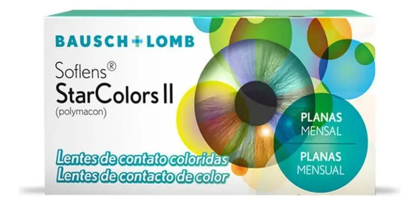 Lentes De Contacto Starcolors Ii Bausch & Lomb Soflens Color Azul
