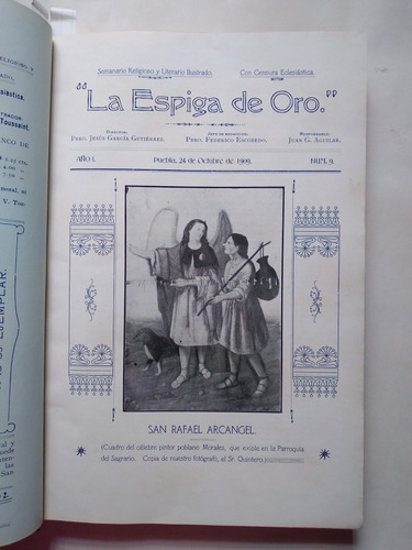 La Espiga De Oro Antigua Publicación Poblana 1909-10 Puebla (Usado)