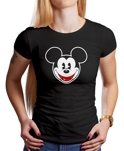 Polo Dama Mickey Mouse Alegre (d1440 Boleto.store)