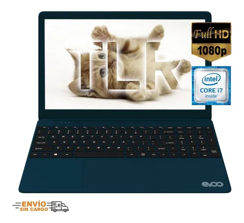 Evoo 15 Fhd Core I7 1tb Ssd + 8gb / Notebook Fina W10 Blue