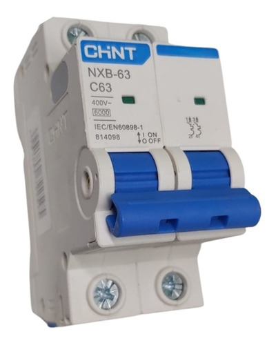 Interruptor Automático Bipolar 63a 2x63a Curva C 6ka