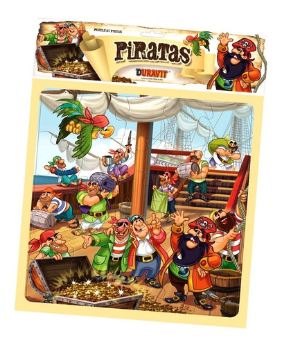 Rompecabezas Puzzle Piratas X25 Piezas Duravit