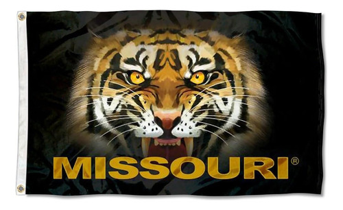 Missouri Mizzou Mira La Bandera De La Universidad