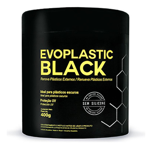 Revitalizador De Plásticos Automotivo Evoplastic Black Evox