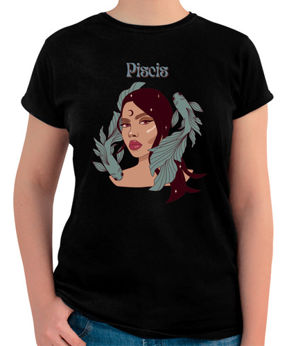 Playera Mujer Signo Zodiacal Piscis -zodiaco Piscis