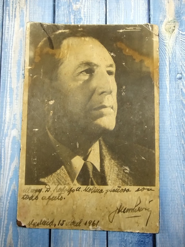 Cuadro De Juan Domingo Perón Firmado Y Dedicado 