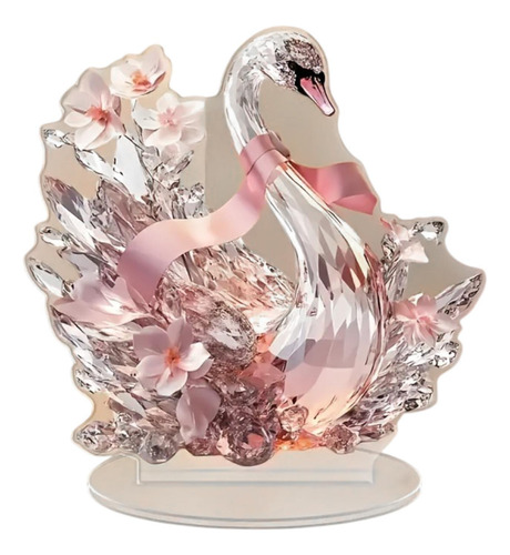 Adorno De Decoración De Animales Acrílicos 2d Plano Cisne