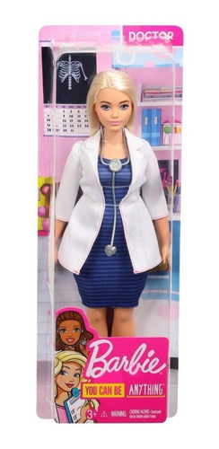 Imagen 1 de 2 de Barbie Muñeca Modelo Profesiones Doctora
