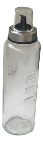 Garrafa Porta Azeite Vinagre Vidro E Inox Com Dosador