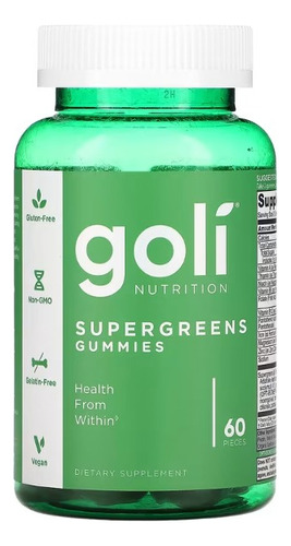 Goli Nutrition Supergreens Superverduras 60 Gomitas Sfn Mf