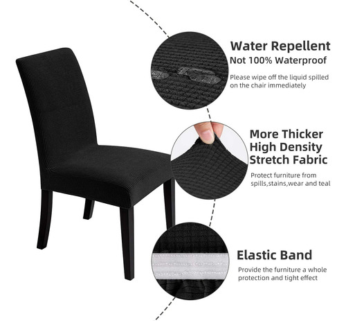 Fundas Impermeables Elásticas Para Sillas De Comedor