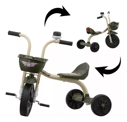 Triciclo Motoca Velotrol Infantil Pneu Emborrachado Ultra